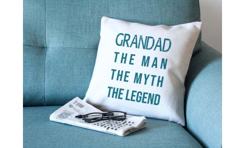 'Grandad Man Myth Legend' - Square Cushion